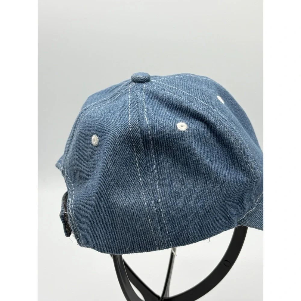 Disney Lilo and Stitch Denim Baseball Hat Cap‎ Blue Kids OSFM Strapback